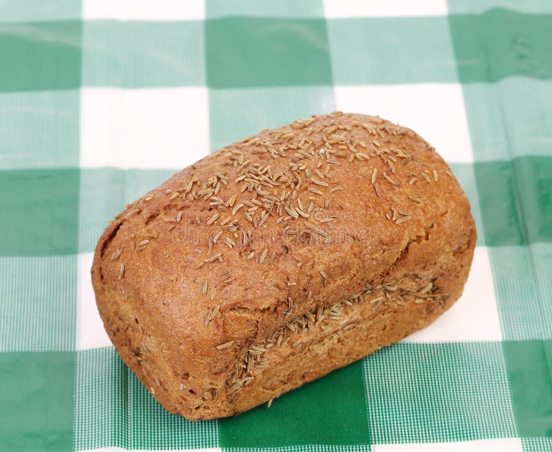 Rye Bread with Caraway Seed. Stock Photo Image of dark, organic 37046350