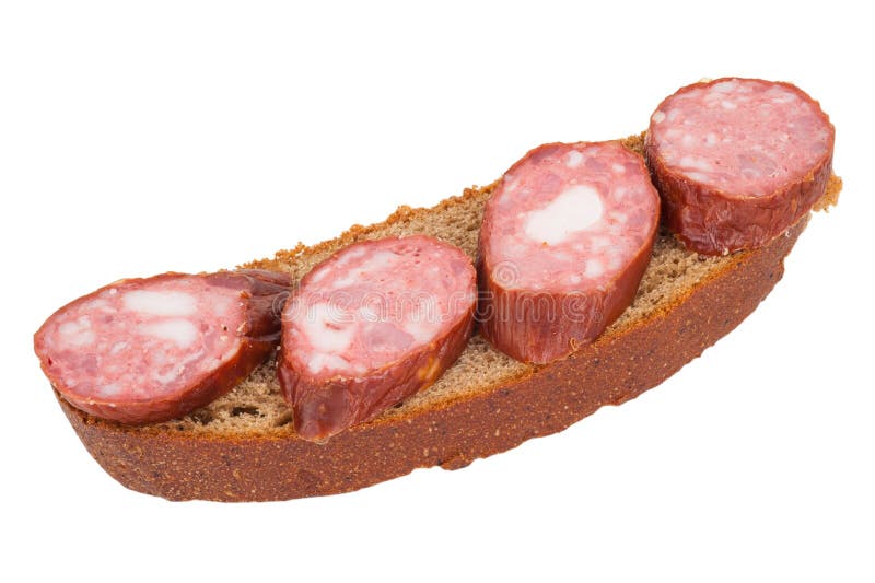 Rye bread and sausage stock photo. Image of delicatessen 59323964