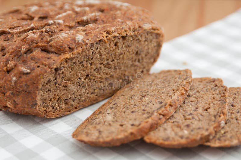 Rye bread with seeds stock image. Image of barley, meal 39013505