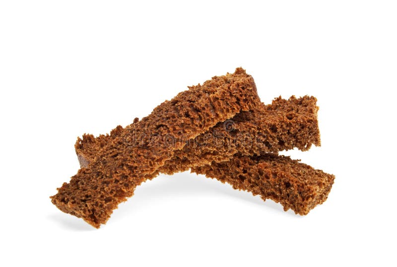 Rye Crackers on a White Background Stock Photo Image of bakery