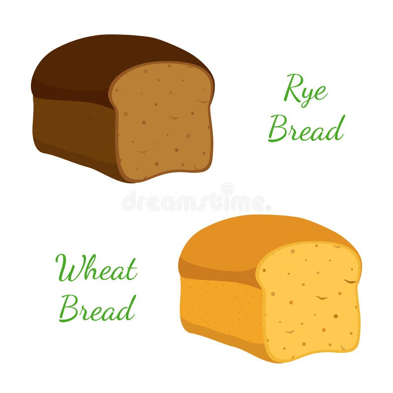 Rye, pão integral, naco inteiro da grão, padaria, pastelaria Estilo dos desenhos animados Vetor ilustração do vetor Rye, pão integral, naco inteiro da grão, padaria, pastelaria Estilo dos desenhos animados Vetor ilustração do vetor