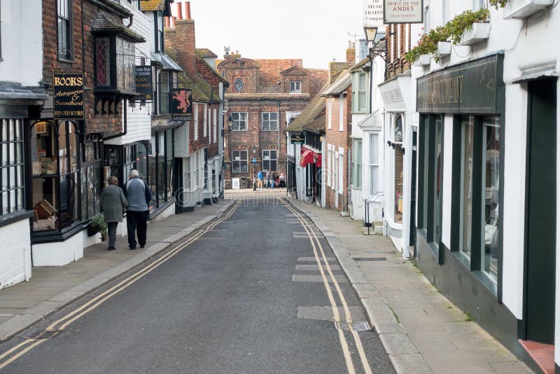 RYE, SUSSEX/UK EST - 11 MARS : Luttez d'une rue dans le Sus est de Rye images stock RYE, SUSSEX/UK EST - 11 MARS : Luttez d'une rue dans le Sus est de Rye images stock
