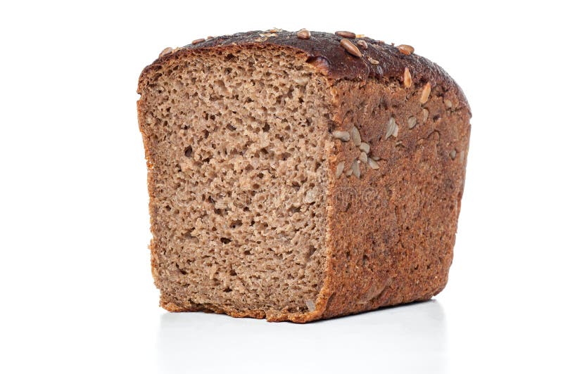 Rye- und Weizenbrot mit Sonnenblumensamen auf weißem Hintergrund Cl lizenzfreies stockbild Rye- und Weizenbrot mit Sonnenblumensamen auf weißem Hintergrund Cl lizenzfreies stockbild