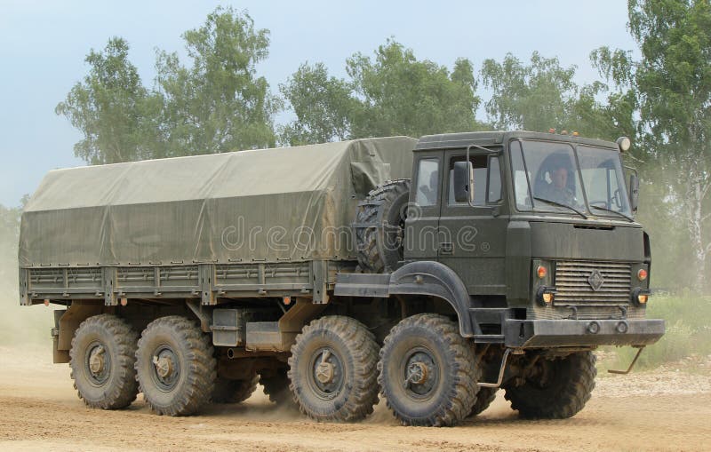 Rysk militär lastbil royaltyfri fotografi Rysk militär lastbil royaltyfri fotografi