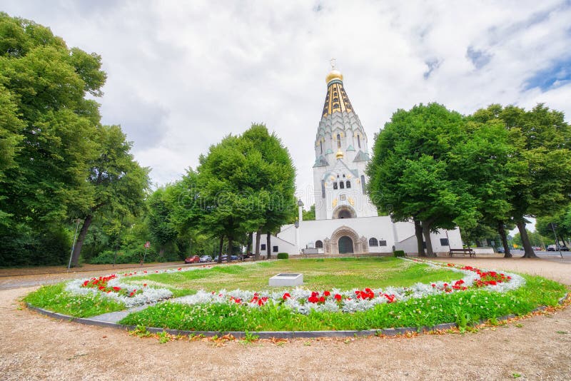 Rysk ortodox kyrka i Leipzig, Tyskland royaltyfri bild Rysk ortodox kyrka i Leipzig, Tyskland royaltyfri bild
