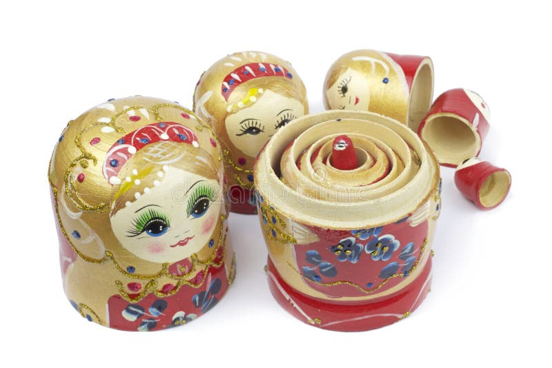Ryska traditionella dockor Matrioshka - Matryoshka eller Babushka royaltyfri foto Ryska traditionella dockor Matrioshka - Matryoshka eller Babushka royaltyfri foto