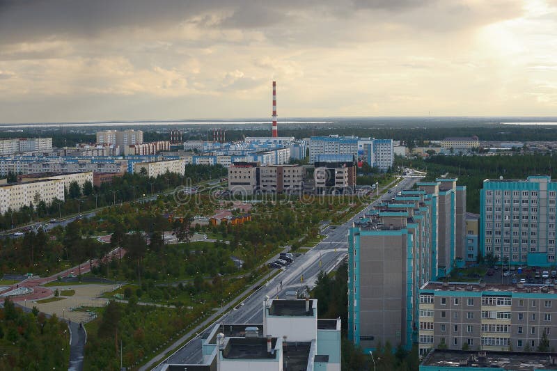 Ryssland Kogalym, västra Sibirien arkivfoto Ryssland Kogalym, västra Sibirien arkivfoto