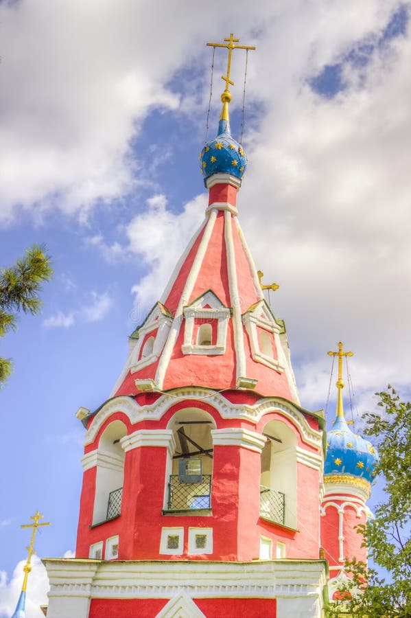 Ryssland kyrka Tsarevich Dmitry Blood Uglich arkivfoton Ryssland kyrka Tsarevich Dmitry Blood Uglich arkivfoton