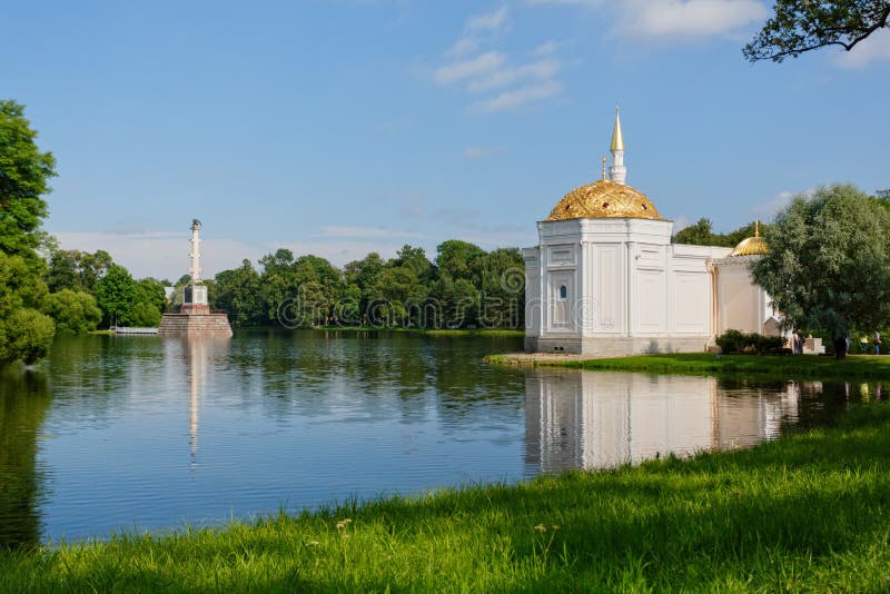 Ryssland St-Petersburg Tsarskoe Selo, Pushkin royaltyfria foton Ryssland St-Petersburg Tsarskoe Selo, Pushkin royaltyfria foton