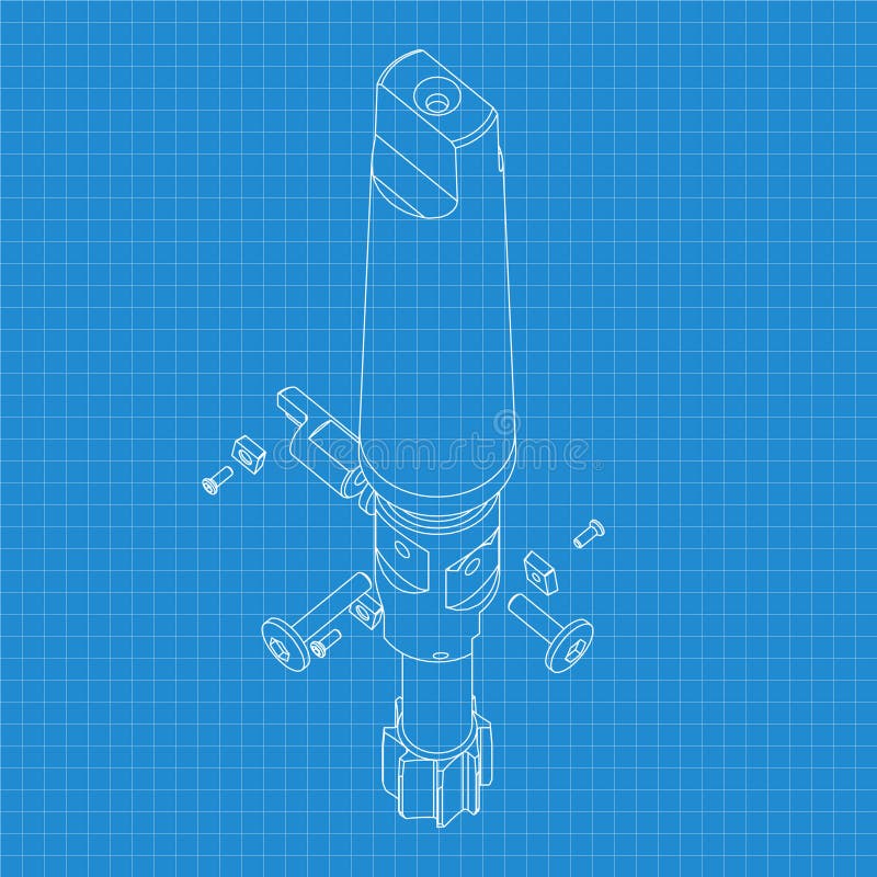 Rysunki mechaniczne. Naciśnij obramowanie narzędzi. Projekt techniczny. Pokrycie. Wzór. Narzędzie do cięcia kroków ilustracja wektor