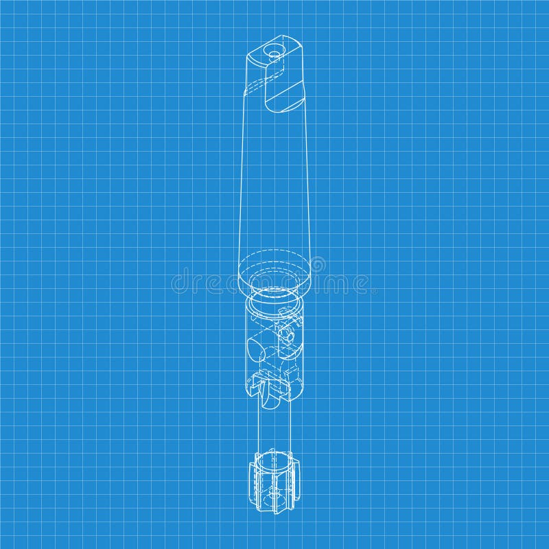 Rysunki mechaniczne. Naciśnij obramowanie narzędzi. Projekt techniczny. Pokrycie. Wzór. Narzędzie do cięcia kroków royalty ilustracja