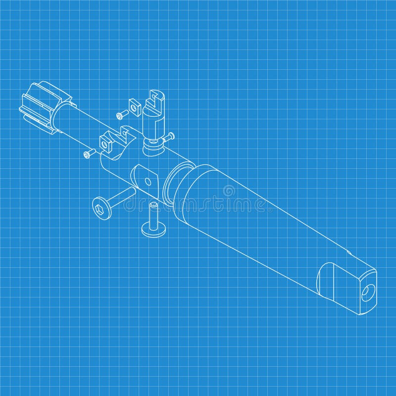 Rysunki mechaniczne. Naciśnij obramowanie narzędzi. Projekt techniczny. Pokrycie. Wzór. Narzędzie do cięcia kroków royalty ilustracja