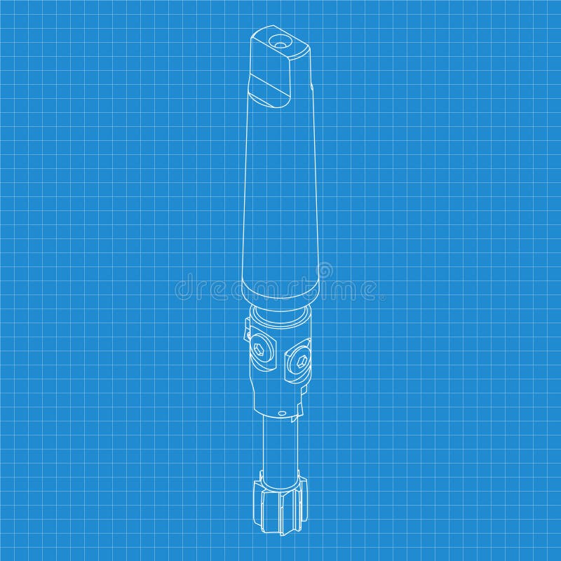 Rysunki mechaniczne. Naciśnij obramowanie narzędzi. Projekt techniczny. Pokrycie. Wzór. Narzędzie do cięcia kroków royalty ilustracja