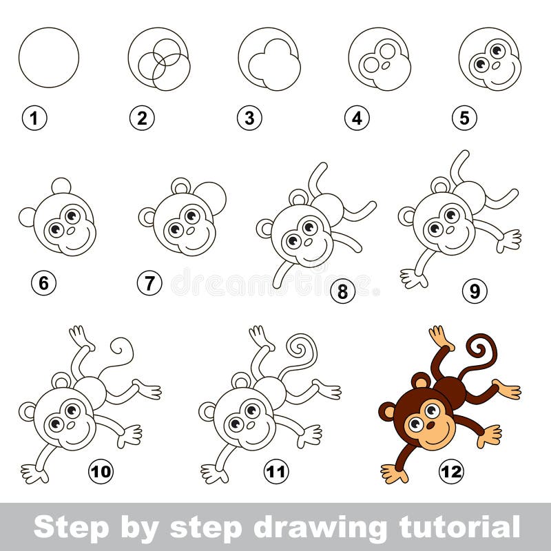Rysunkowy tutorial Dlaczego rysować Śmiesznej małpy