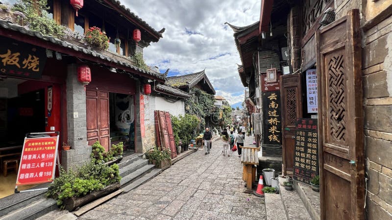 Rzeczy do zobaczenia w lijiang starej china miasta dobrze zachowane naxi starożytne miasto wymienione jako miejsce światowego dzie obrazy royalty free