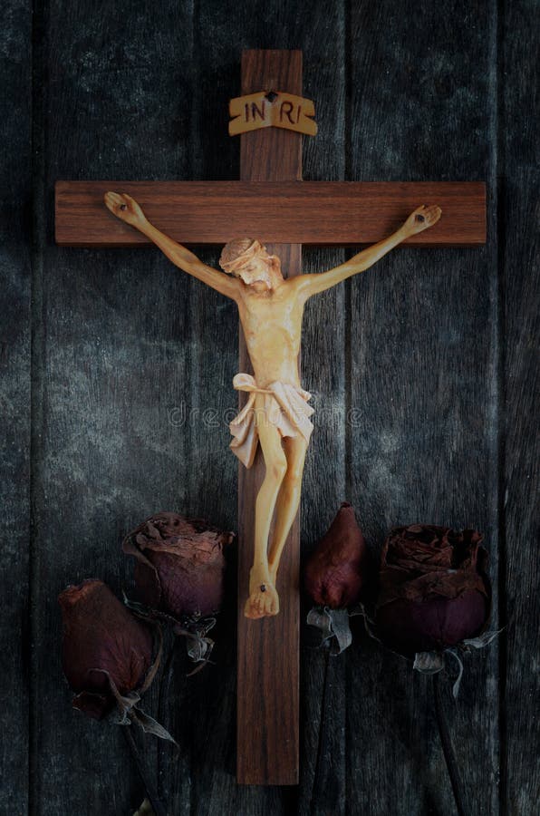 Rzeźbiąca statua krzyżowanie jezus chrystus fotografia stock Rzeźbiąca statua krzyżowanie jezus chrystus fotografia stock