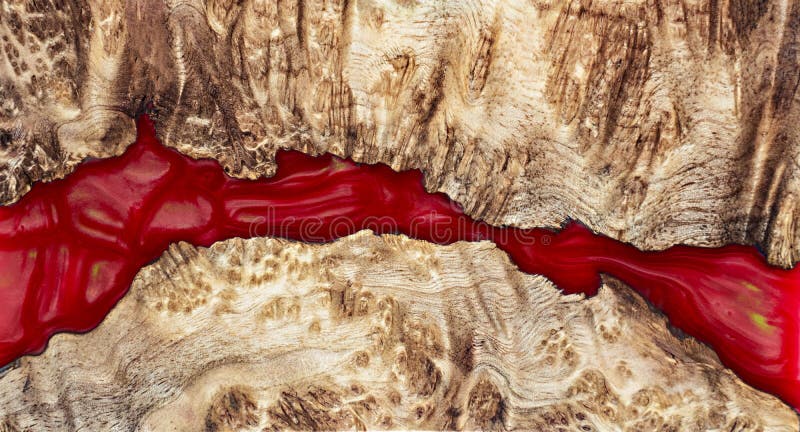 Casting epoxy resin Stabilizing Leza burl wood abstract art background texture. Casting epoxy resin Stabilizing Leza burl wood abstract art background texture