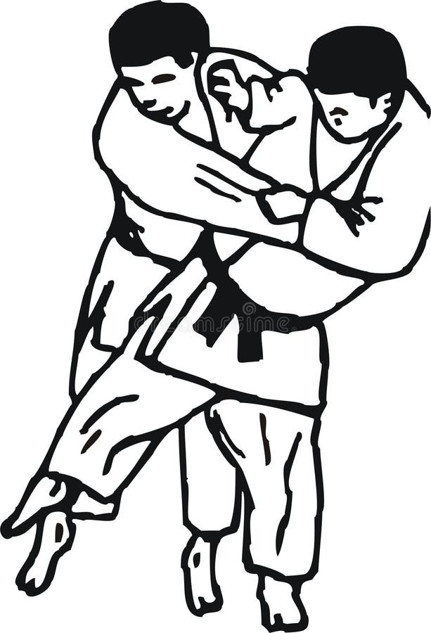 rzut judo ilustracja wektor rzut judo ilustracja wektor