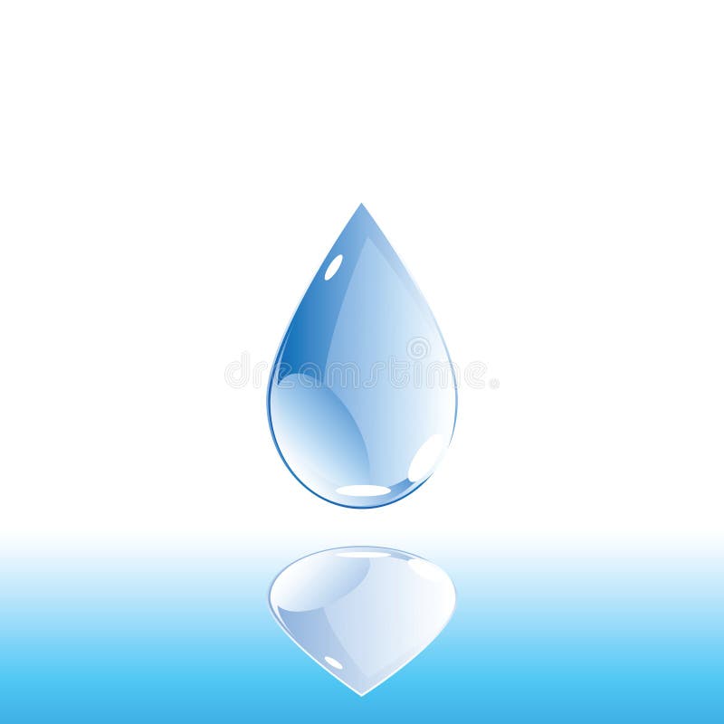 Water drop illustration. Vector available. Water drop illustration. Vector available.