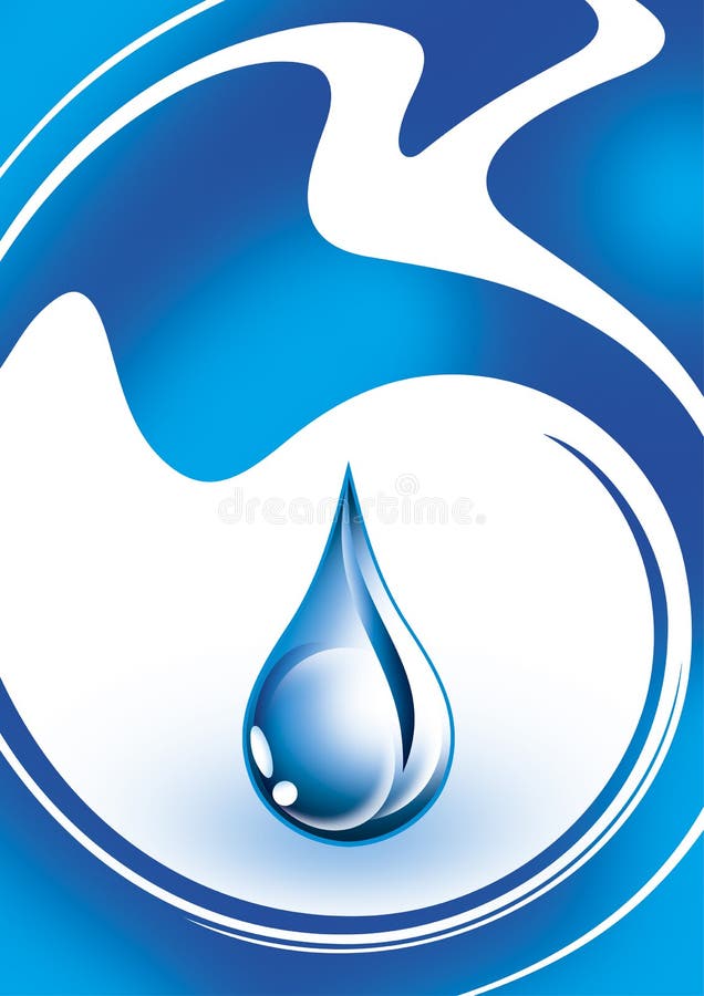 Water drop illustration. Vector available. Water drop illustration. Vector available.