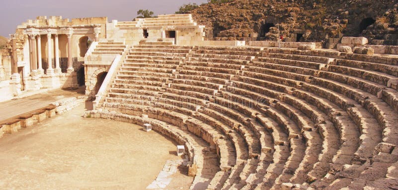 Rzymski Israel antyczny teatr