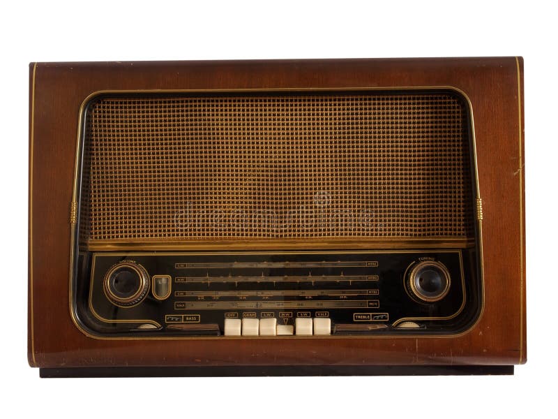 Rádio retro velho imagem de stock royalty free Rádio retro velho imagem de stock royalty free