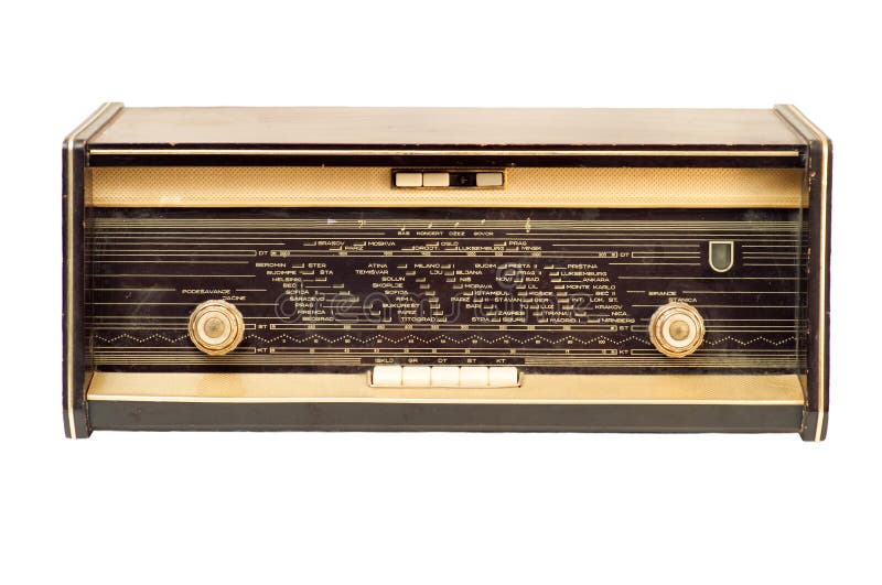 Rádio velho imagem de stock. Imagem de envelhecido, velho 5261617