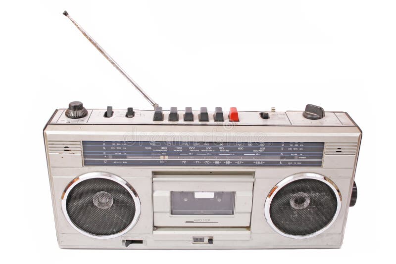 Rádio velho imagem de stock. Imagem de melodia, potenciômetro 4639179