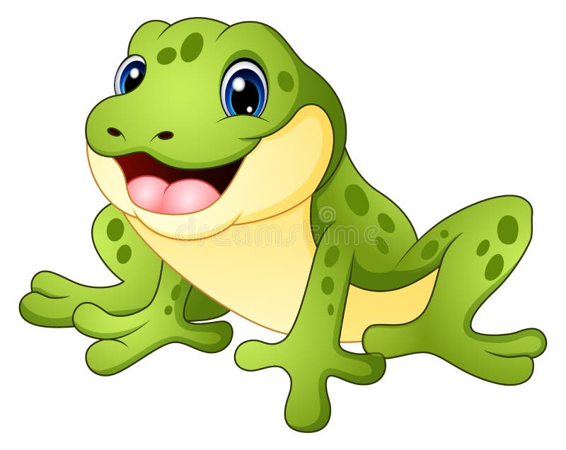 rã engraçada dos desenhos animados ilustração do vetor rã engraçada dos desenhos animados ilustração do vetor