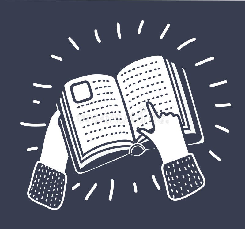 Räcka att peka på en boksymbol, vektorillustration vektor illustrationer Räcka att peka på en boksymbol, vektorillustration vektor illustrationer