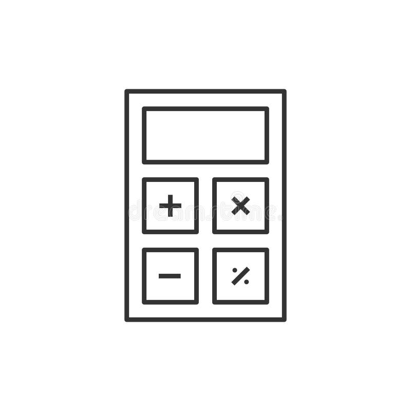 Räknemaskinlinje symbol vektor illustrationer Räknemaskinlinje symbol vektor illustrationer