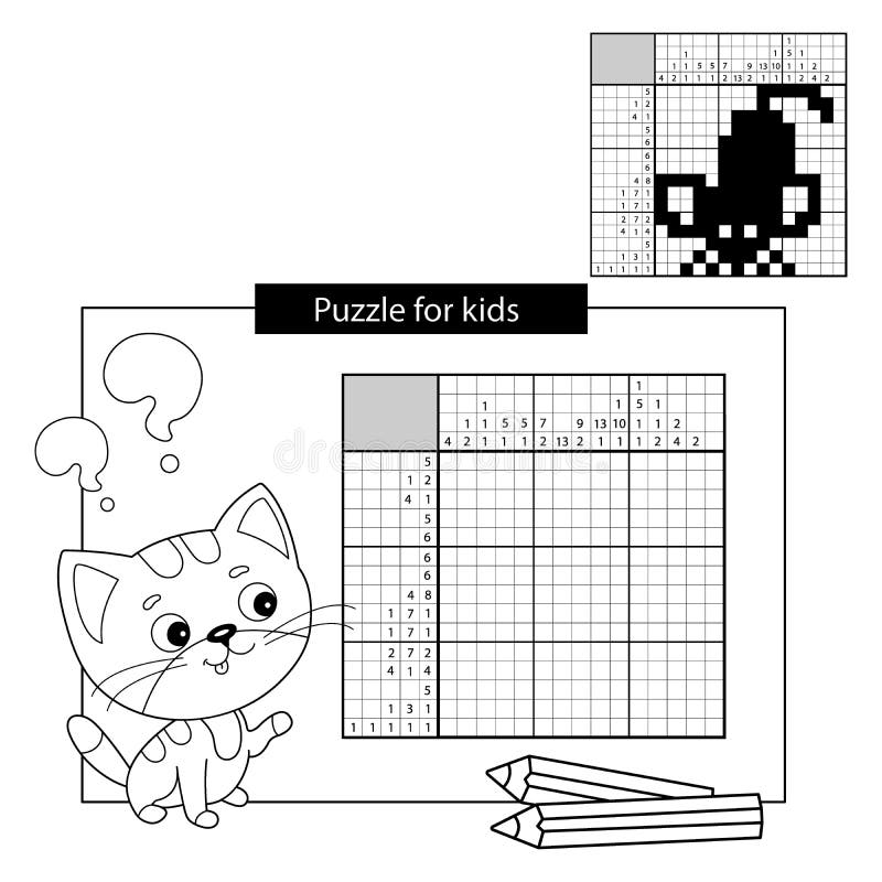 Rätselspiel für Schulkinder maus Japanisches Schwarzweiss-Kreuzworträtsel mit Antwort Malbuch für Kinder lizenzfreie abbildung Rätselspiel für Schulkinder maus Japanisches Schwarzweiss-Kreuzworträtsel mit Antwort Malbuch für Kinder lizenzfreie abbildung