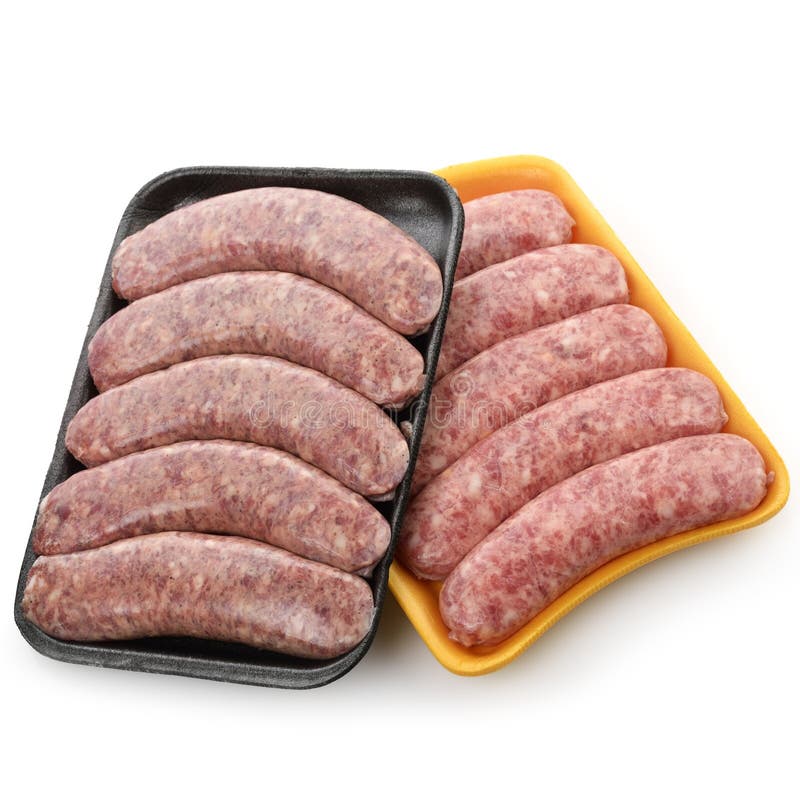 Rå Bratwurst royaltyfri bild Rå Bratwurst royaltyfri bild