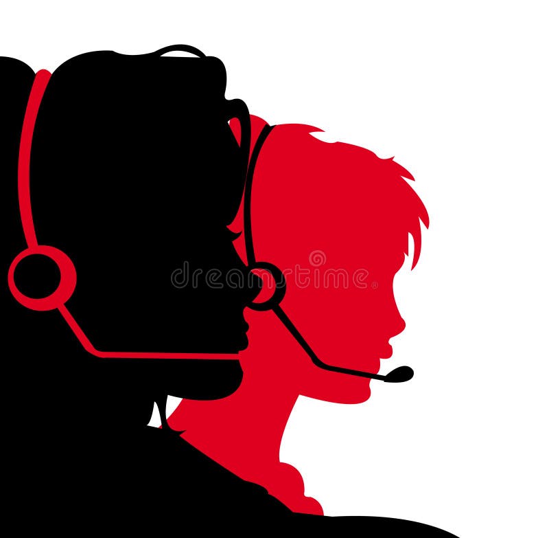 Réceptionnistes illustration stock Réceptionnistes illustration stock