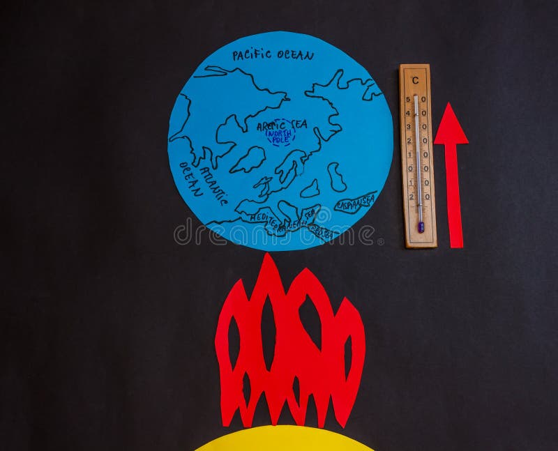 Réchauffement global de la terre photographie stock libre de droits Réchauffement global de la terre photographie stock libre de droits