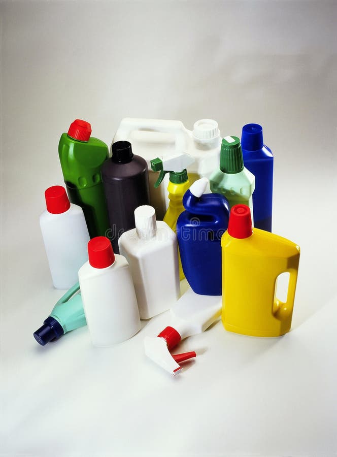 Récipients domestiques en plastique images stock Récipients domestiques en plastique images stock