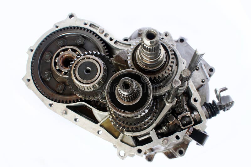 Automobile gear box part on isolated background. Automobile gear box part on isolated background