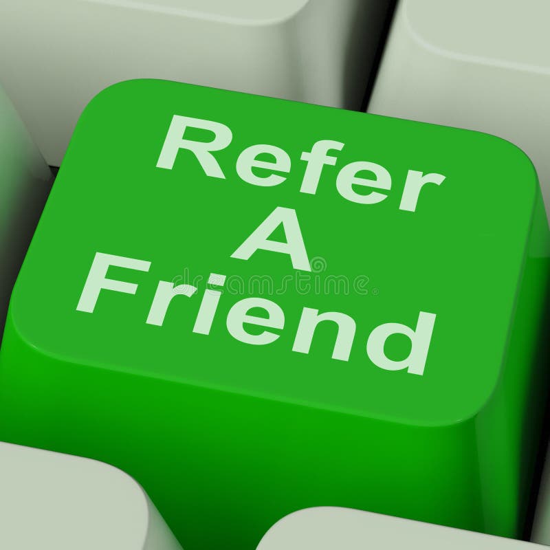 Refer A Friend Key Showing Suggest To Person. Refer A Friend Key Showing Suggest To Person