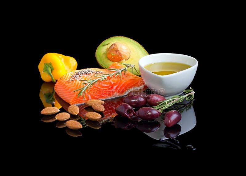 Régime omega-3 méditerranéen. photos stock Régime omega-3 méditerranéen. photos stock