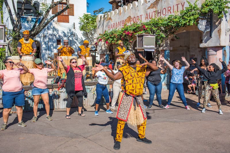 Région de l'Afrique au règne animal chez Walt Disney World images libres de droits Région de l'Afrique au règne animal chez Walt Disney World images libres de droits