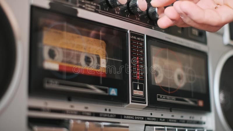 Réglage boombox vintage clips vidéos