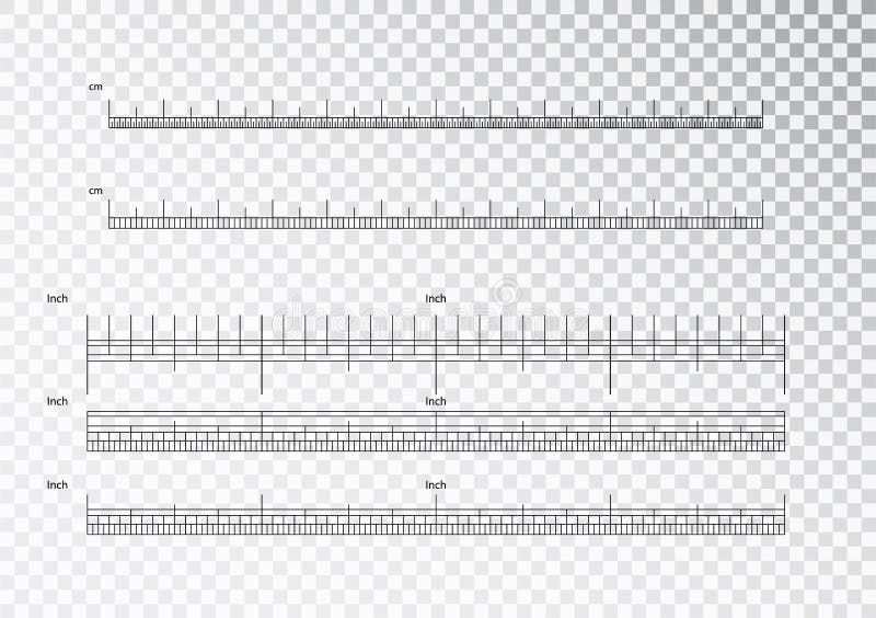 Réguas da polegada e da métrica Centímetros e de medição da escala do cm polegadas do indicador do medidor Centímetro da medida d