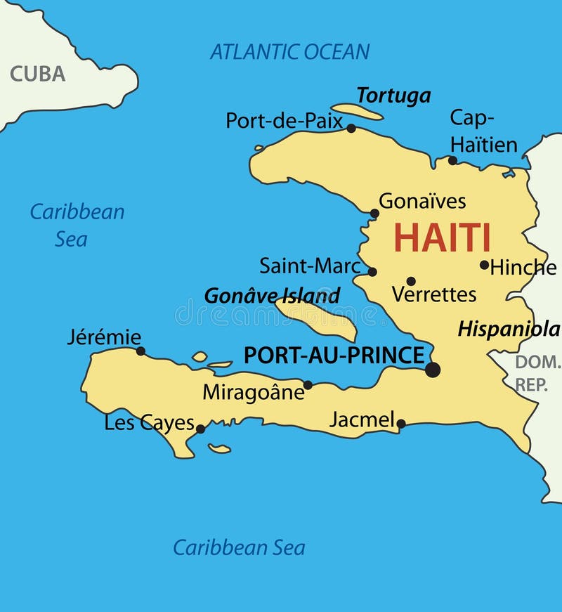 Republic of Haiti - vector map. Eps 8. Republic of Haiti - vector map. Eps 8.