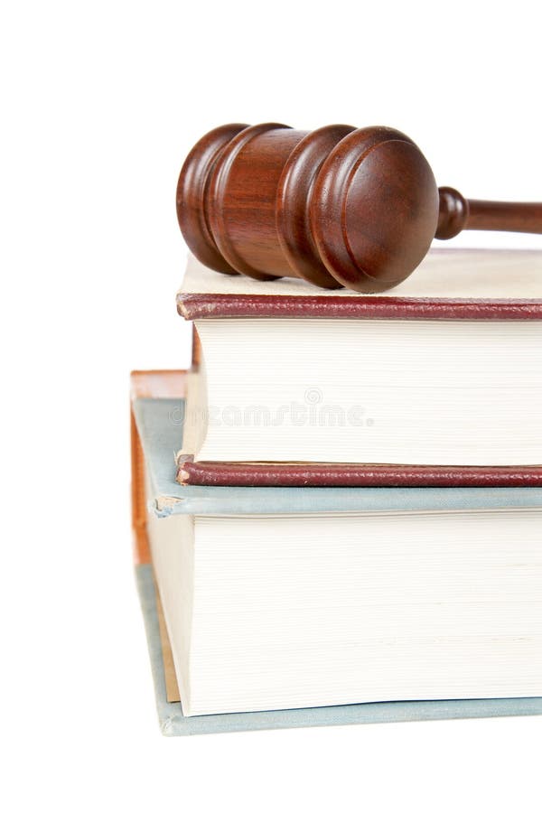 Réserve la loi de marteau en bois image libre de droits