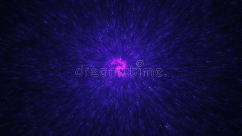 Résumé flux d'énergie violet avec effet de mouvement et stries numériques créant un fond visuel cosmique futuriste vidéo illustration libre de droits