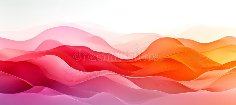 Résumé Fond D'Art Liquide Avec Poche Douce Et Tons Corail Papier Couché Pliages Vagues Dynamiques illustration libre de droits