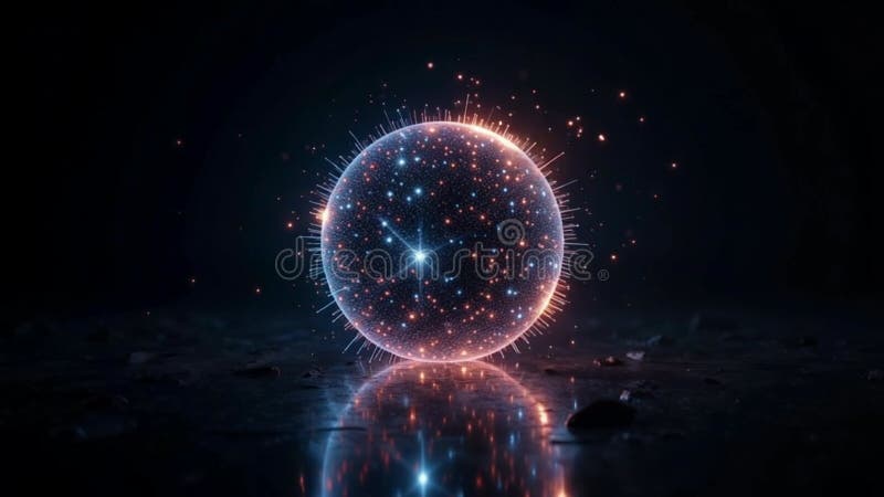 Résumé Glower SciFi Sphere Animation illustration libre de droits
