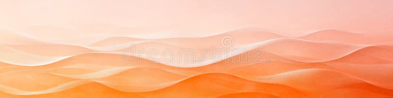 Résumé Peach Soft Peach 3D Wave Texture Peach Swirls Arrière-plan Motif monochromatique Design élégant illustration libre de droits
