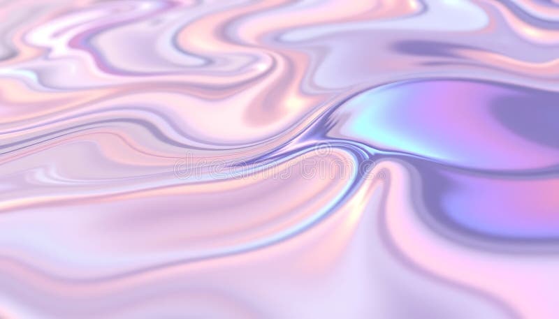 Résumé surface iridescente couleurs perles et brillance Génération AI. Une surface irisée abstraite aux couleurs perlantes créant une texture chatoyante et colorée pleine d'intérêt visuel IA générative