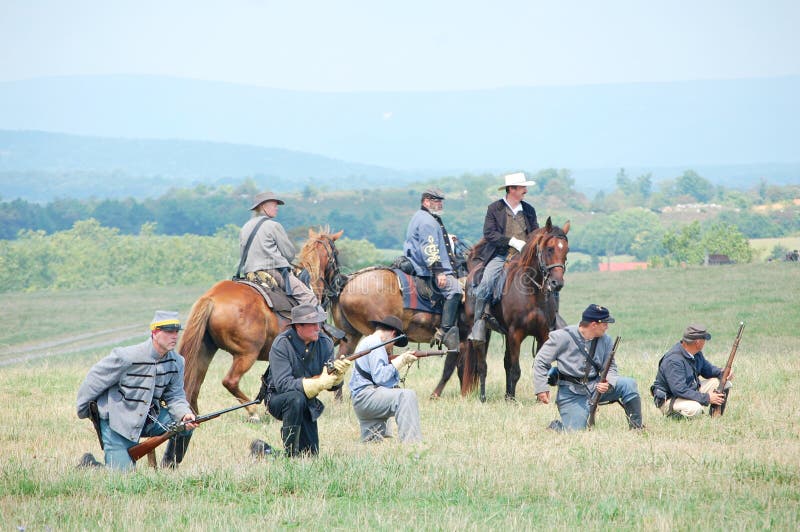 Rétablissement de bataille de Manassas photo libre de droits Rétablissement de bataille de Manassas photo libre de droits